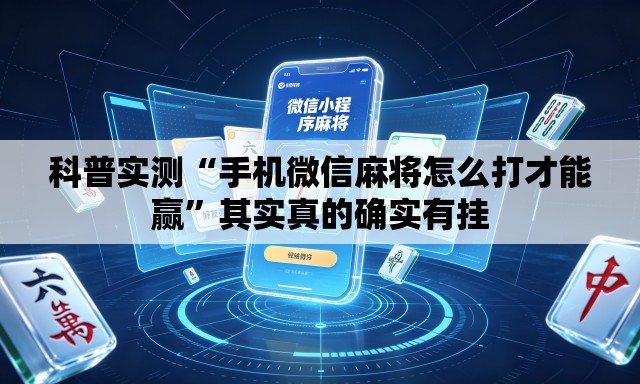 科普实测“手机微信麻将怎么打才能赢”其实真的确实有挂