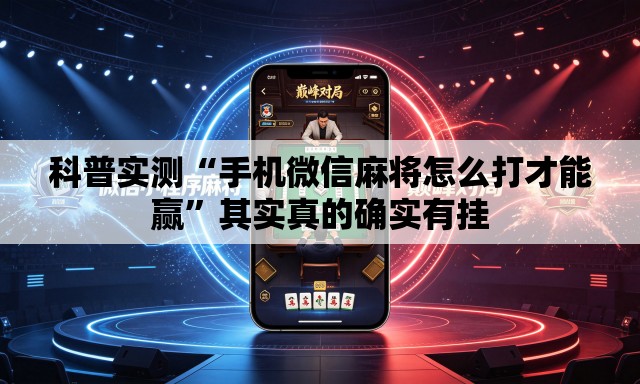 科普实测“手机微信麻将怎么打才能赢	”其实真的确实有挂
