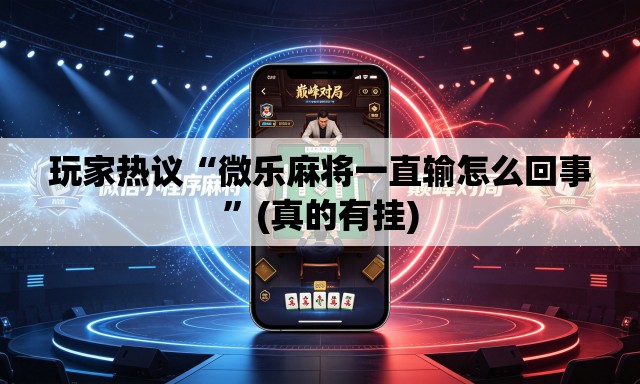 玩家热议“微乐麻将一直输怎么回事”(真的有挂)