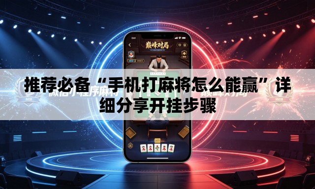 推荐必备“手机打麻将怎么能赢”详细分享开挂步骤