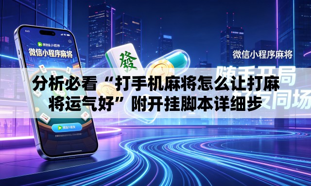 分析必看“打手机麻将怎么让打麻将运气好	”附开挂脚本详细步