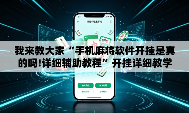 我来教大家“手机麻将软件开挂是真的吗!详细辅助教程	”开挂详细教学