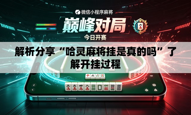解析分享“哈灵麻将挂是真的吗	”了解开挂过程