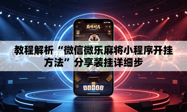 教程解析“微信微乐麻将小程序开挂方法	”分享装挂详细步