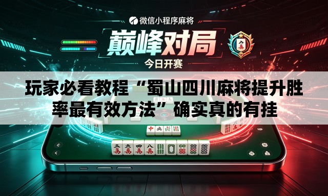 玩家必看教程“蜀山四川麻将提升胜率最有效方法”确实真的有挂