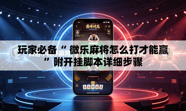 玩家必备“ 微乐麻将怎么打才能赢	”附开挂脚本详细步骤