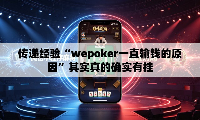 传递经验“wepoker一直输钱的原因”其实真的确实有挂
