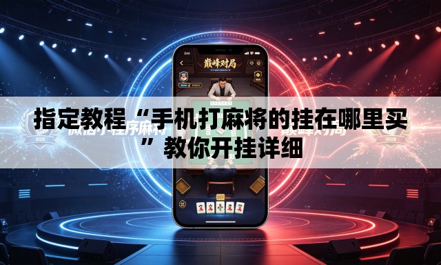 指定教程“手机打麻将的挂在哪里买”教你开挂详细