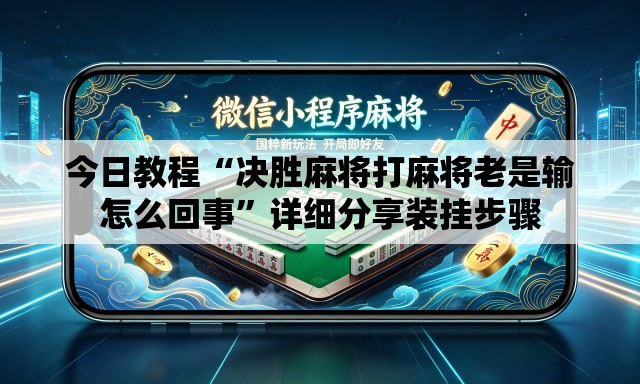 今日教程“决胜麻将打麻将老是输怎么回事	”详细分享装挂步骤