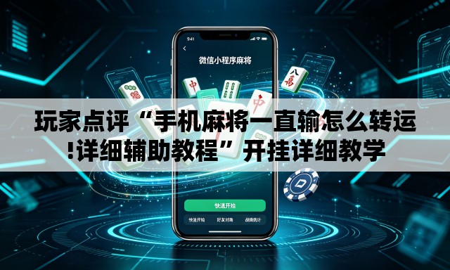 玩家点评“手机麻将一直输怎么转运!详细辅助教程”开挂详细教学