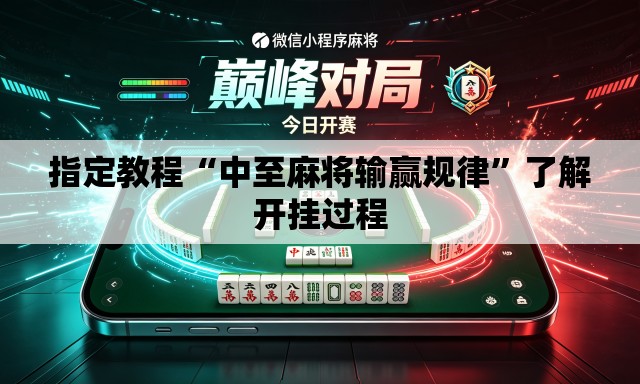 指定教程“中至麻将输赢规律	”了解开挂过程