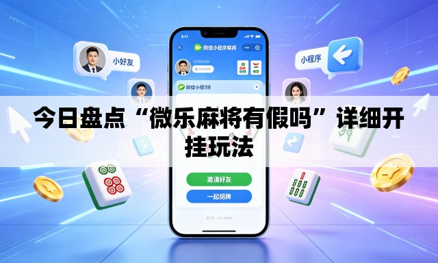 今日盘点“微乐麻将有假吗”详细开挂玩法