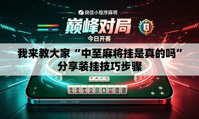 我来教大家“中至麻将挂是真的吗	”分享装挂技巧步骤