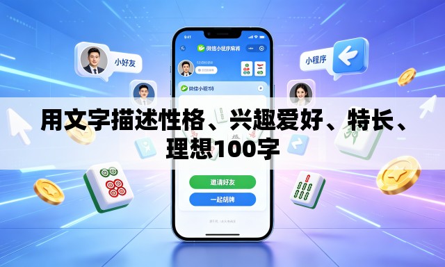 用文字描述性格、兴趣爱好	、特长、理想100字