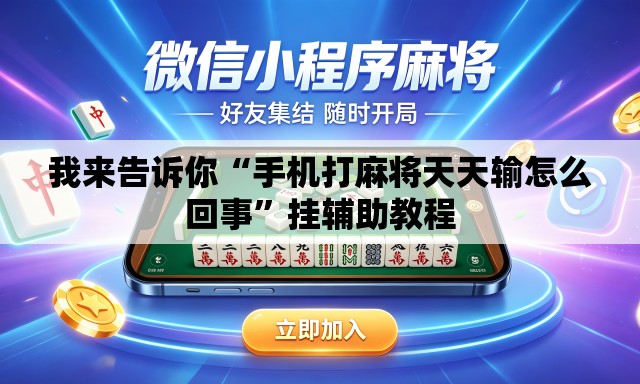 我来告诉你“手机打麻将天天输怎么回事”挂辅助教程
