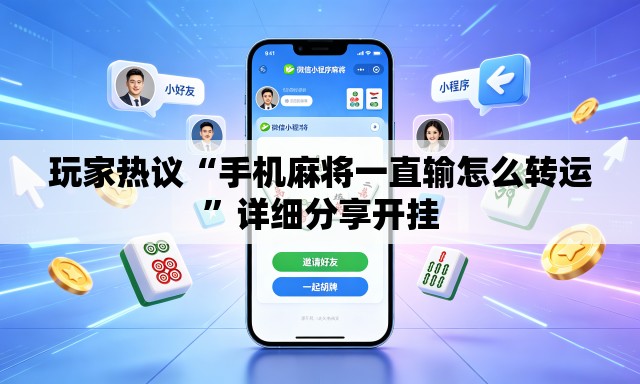 玩家热议“手机麻将一直输怎么转运”详细分享开挂