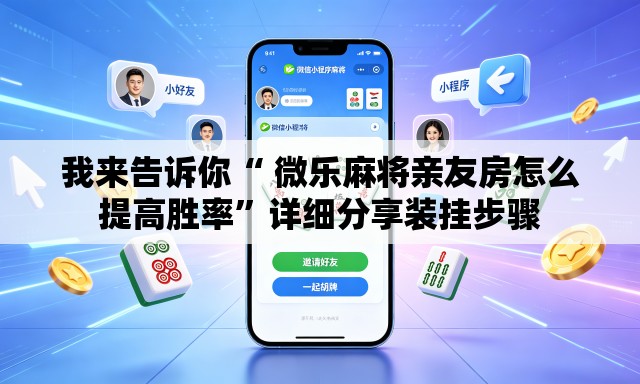 我来告诉你“ 微乐麻将亲友房怎么提高胜率”详细分享装挂步骤