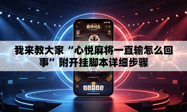 我来教大家“心悦麻将一直输怎么回事”附开挂脚本详细步骤
