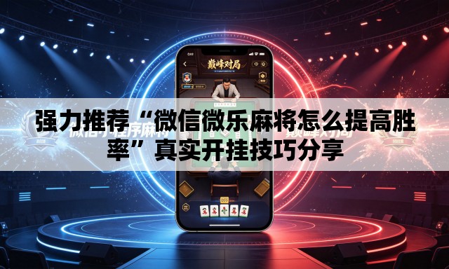 强力推荐“微信微乐麻将怎么提高胜率	”真实开挂技巧分享