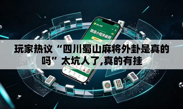 玩家热议“四川蜀山麻将外卦是真的吗”太坑人了,真的有挂