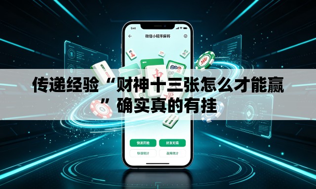 传递经验“财神十三张怎么才能赢”确实真的有挂