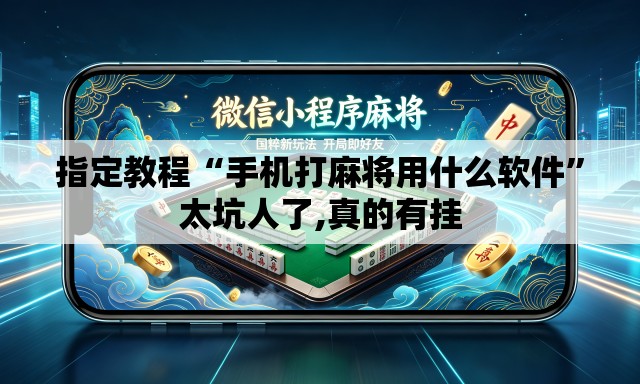 指定教程“手机打麻将用什么软件	”太坑人了,真的有挂