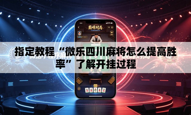 指定教程“微乐四川麻将怎么提高胜率”了解开挂过程
