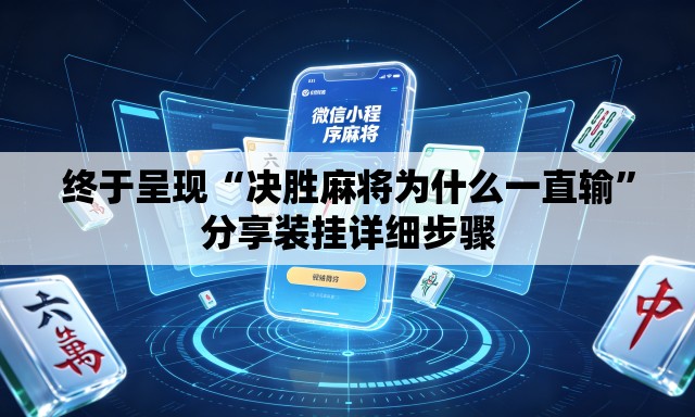 终于呈现“决胜麻将为什么一直输	”分享装挂详细步骤