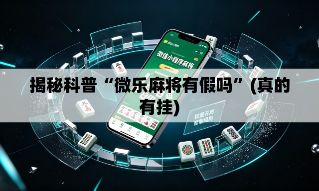 揭秘科普“微乐麻将有假吗	”(真的有挂)