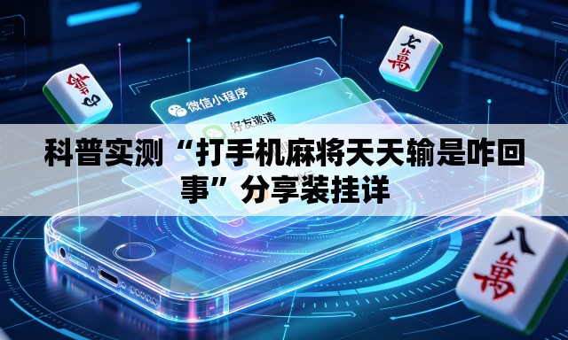科普实测“打手机麻将天天输是咋回事”分享装挂详