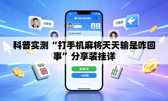 科普实测“打手机麻将天天输是咋回事”分享装挂详