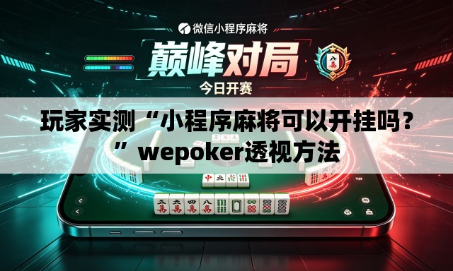 玩家实测“小程序麻将可以开挂吗？”wepoker透视方法