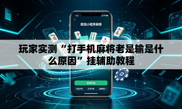 玩家实测“打手机麻将老是输是什么原因”挂辅助教程