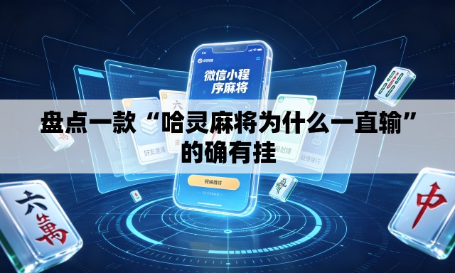 盘点一款“哈灵麻将为什么一直输	”的确有挂