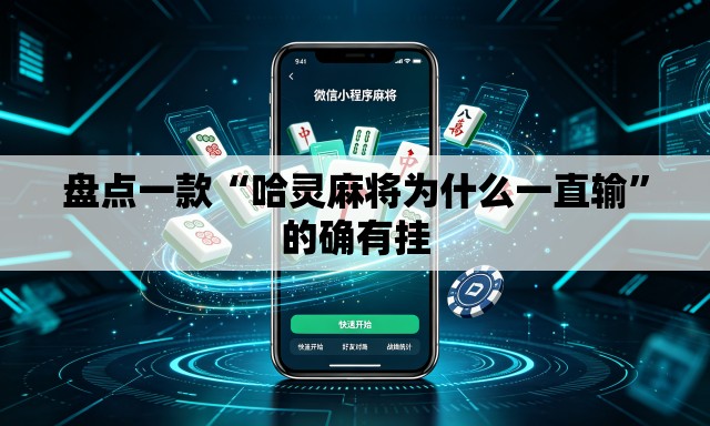 盘点一款“哈灵麻将为什么一直输	”的确有挂