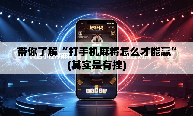 带你了解“打手机麻将怎么才能赢”(其实是有挂)