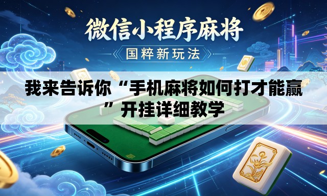 我来告诉你“手机麻将如何打才能赢	”开挂详细教学