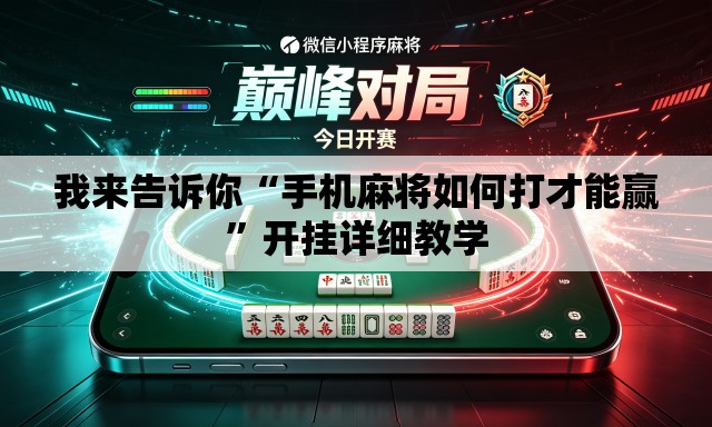 我来告诉你“手机麻将如何打才能赢”开挂详细教学