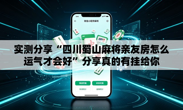 实测分享“四川蜀山麻将亲友房怎么运气才会好”分享真的有挂给你